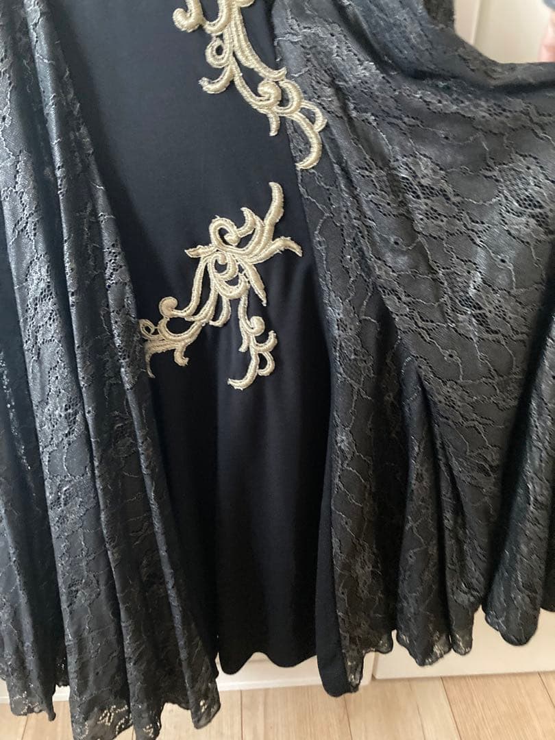 ☆社交ダンス　ドレス　ブラック