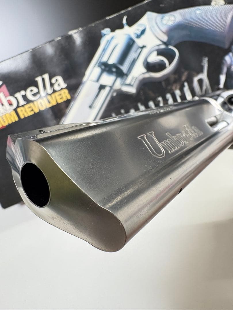 タナカワークス アンブレラ マグナムリボルバーガスガン バイオハザード 木製