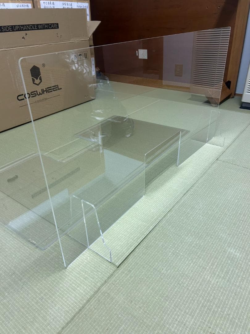 【3セット】飛沫防止パーテーション　W1200×H600×厚み50mm