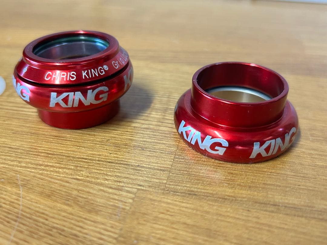 Chris King nothreadset 1-1/8 レッド