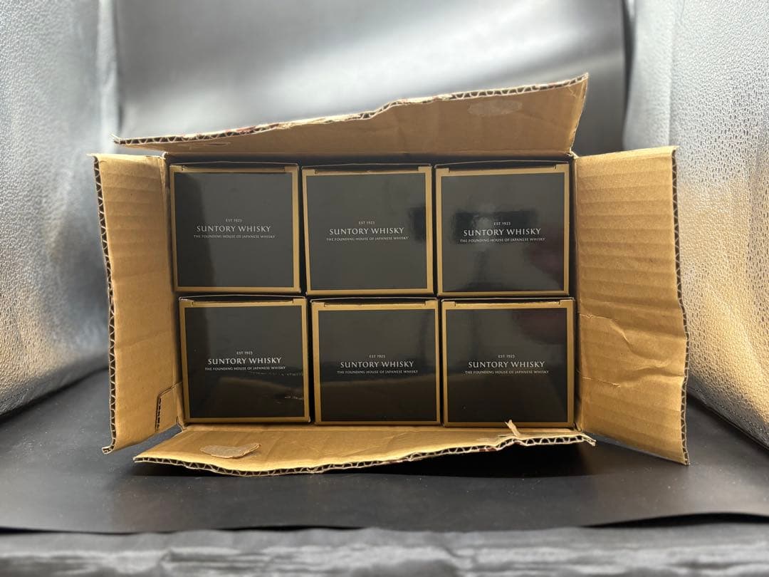 サントリー山崎18年　空瓶6本　 カートン＆ダンボールコンプリートセット！