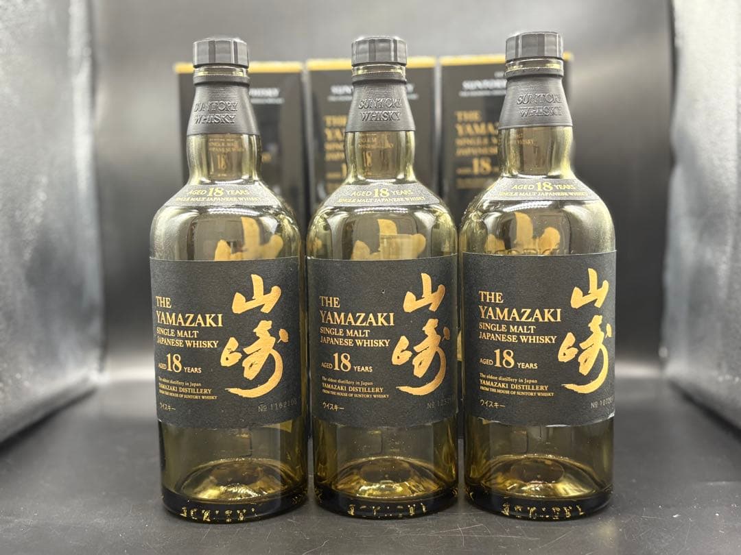 サントリー山崎18年　空瓶6本　 カートン＆ダンボールコンプリートセット！