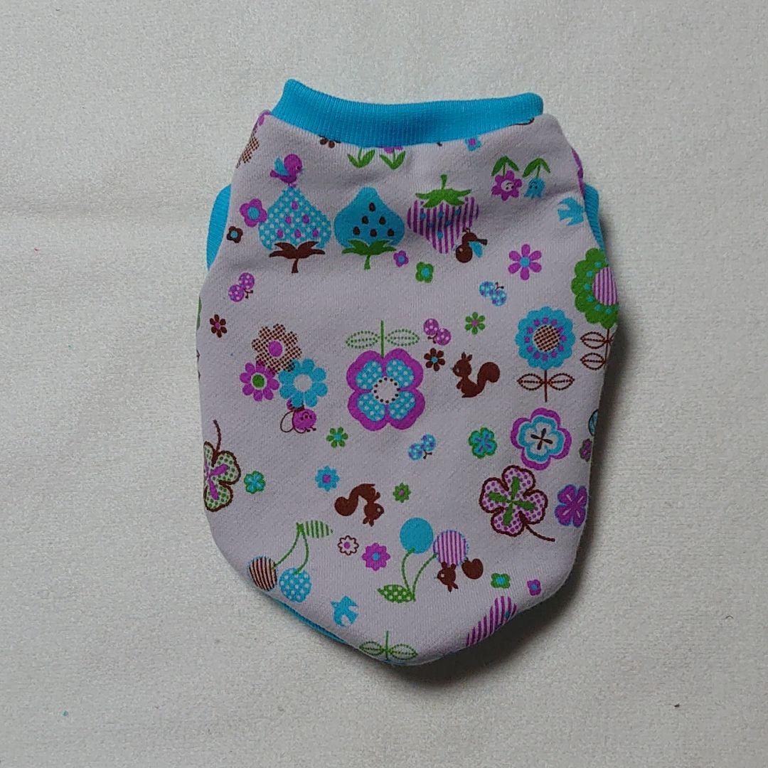 犬服 S わんこの普段着　青いちご