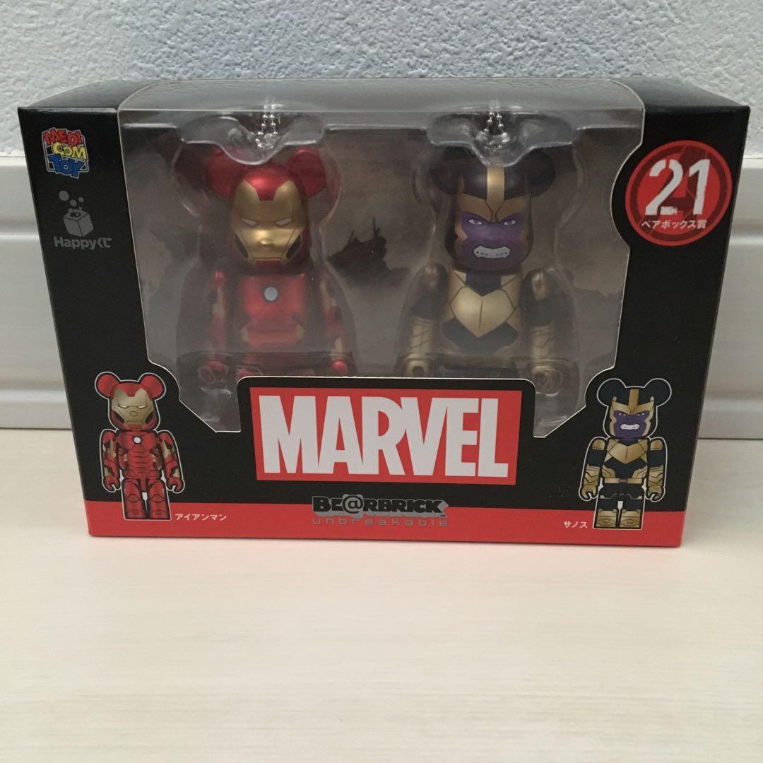 ベアブリック 新品　アイアンマン　ペアボックス　5種 コンプリートセット