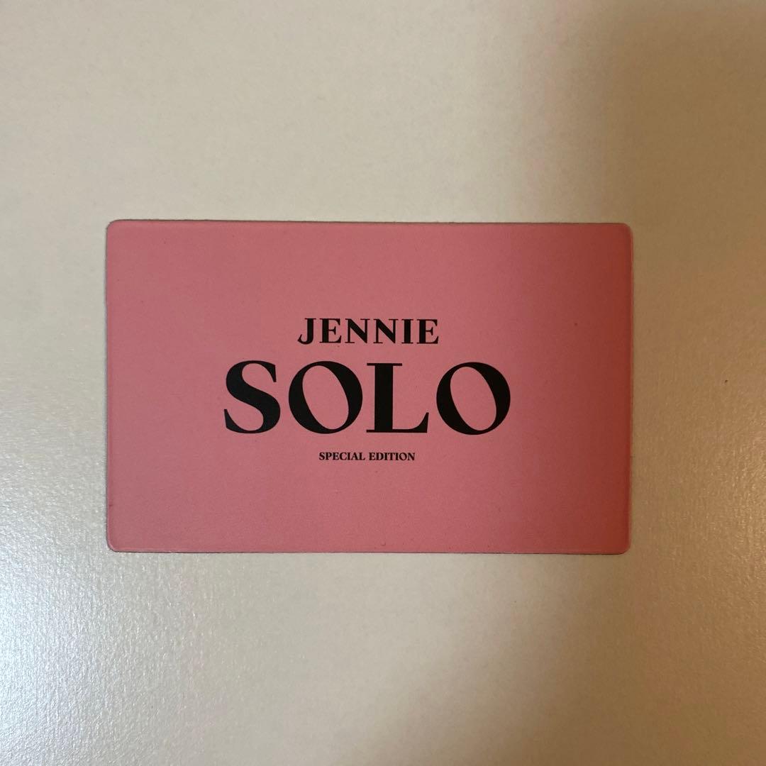 JENNIE ジェニ SOLO 先着特典 レンチキュラー トレカ