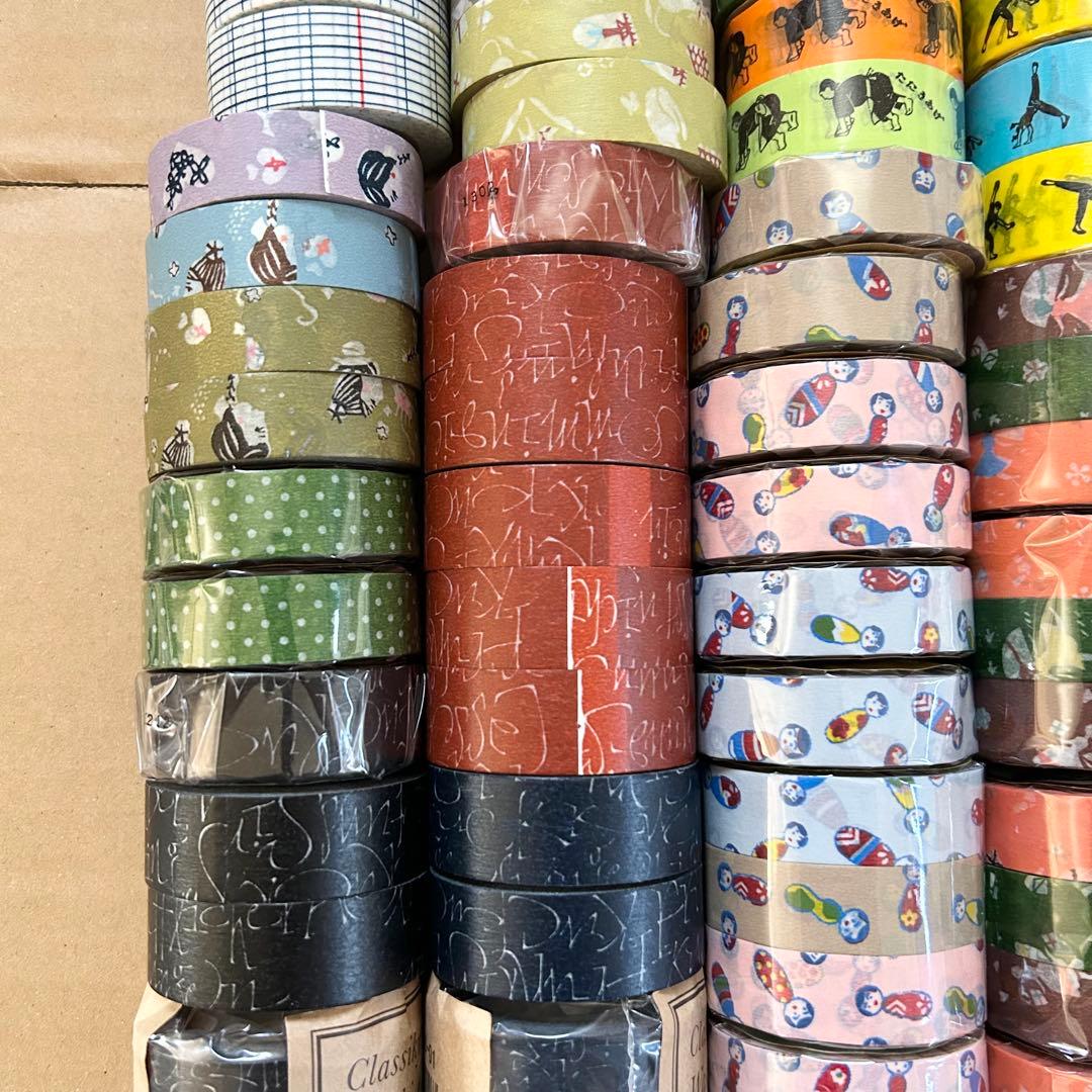 【130個】倉敷意匠 マスキングテープ（井上陽子、関美穂子 夜長堂 他）