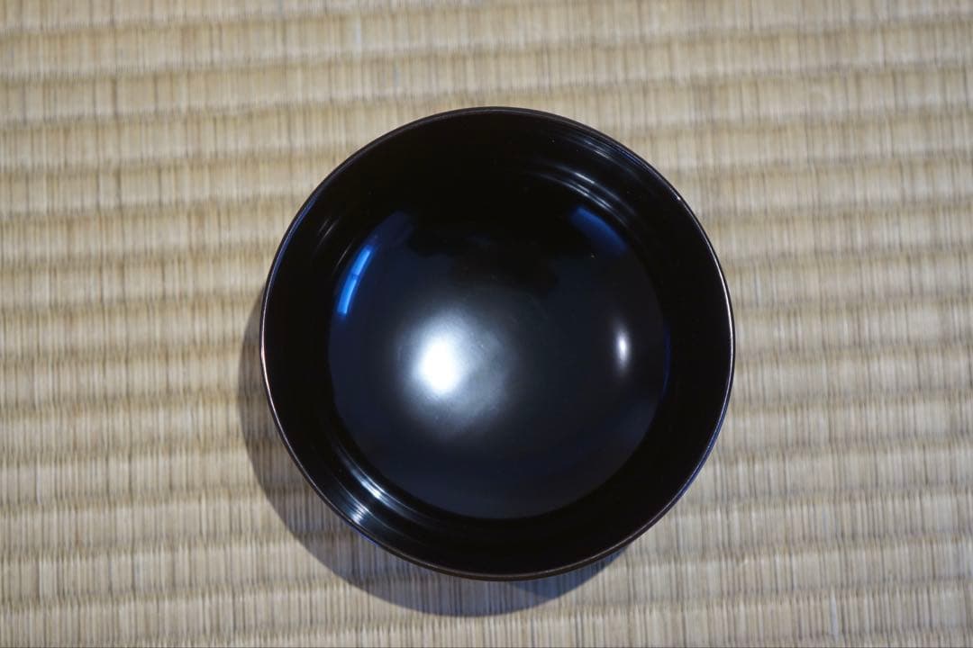 輪島塗 松鶴図金蒔絵 黒漆 吸物椀 2客 / 木製漆器 茶懐石