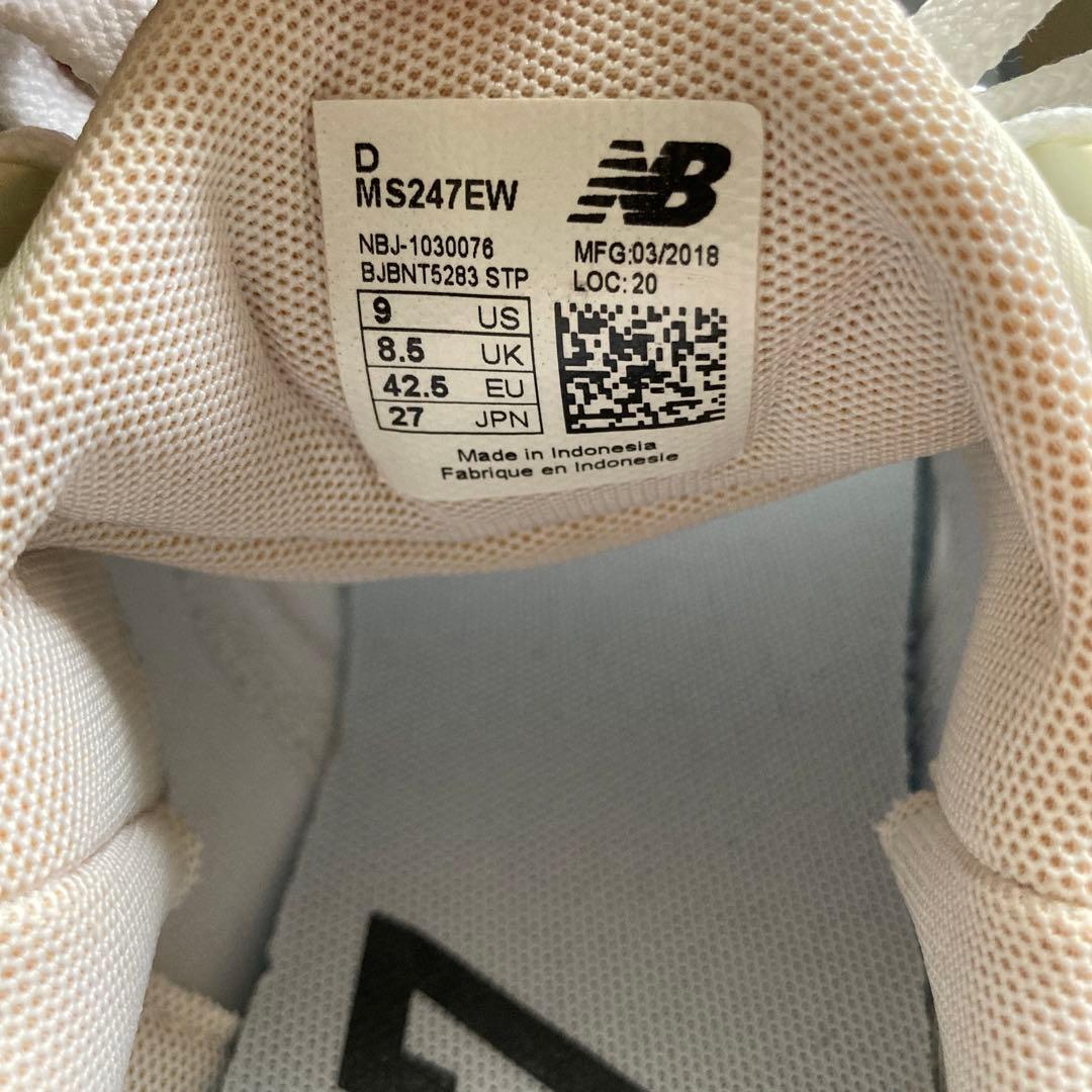 New Balance ホワイト スニーカー