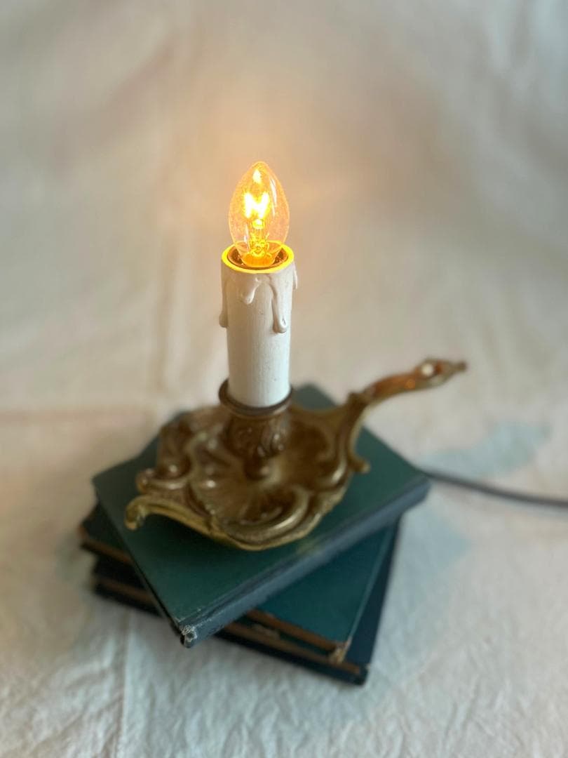 キャンドル　ランプ　 蝋燭　シャンデリア　ブロカント　フランスアンティーク