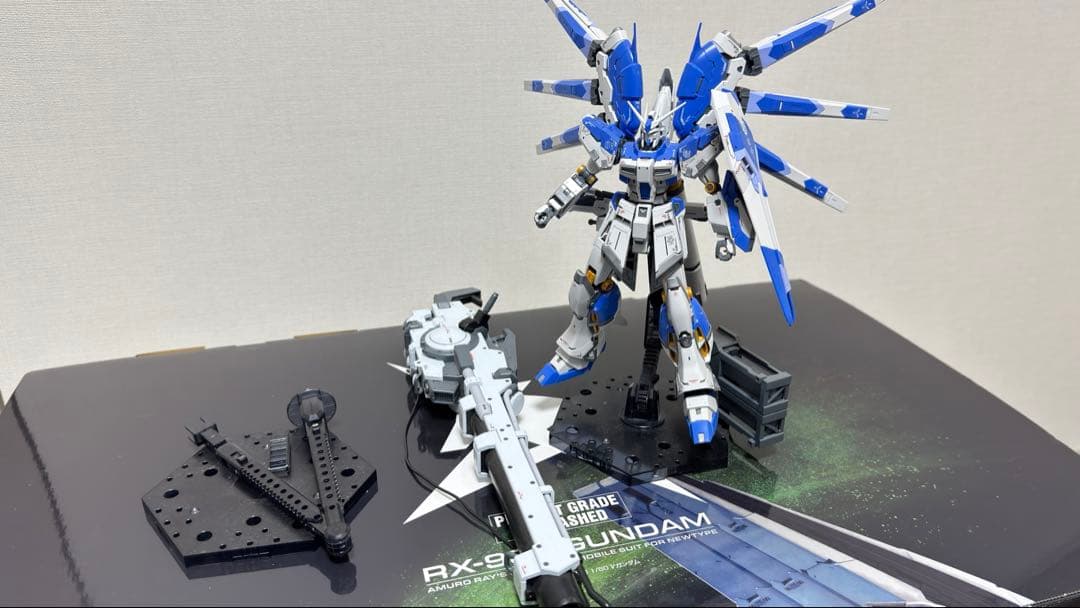 「組立済」RG Hi-νガンダム+サザビー+ジオング