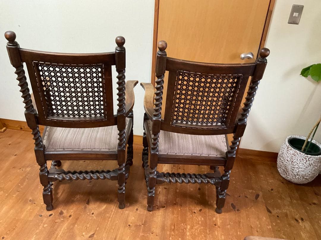 西洋アンティークチェア 2脚セット