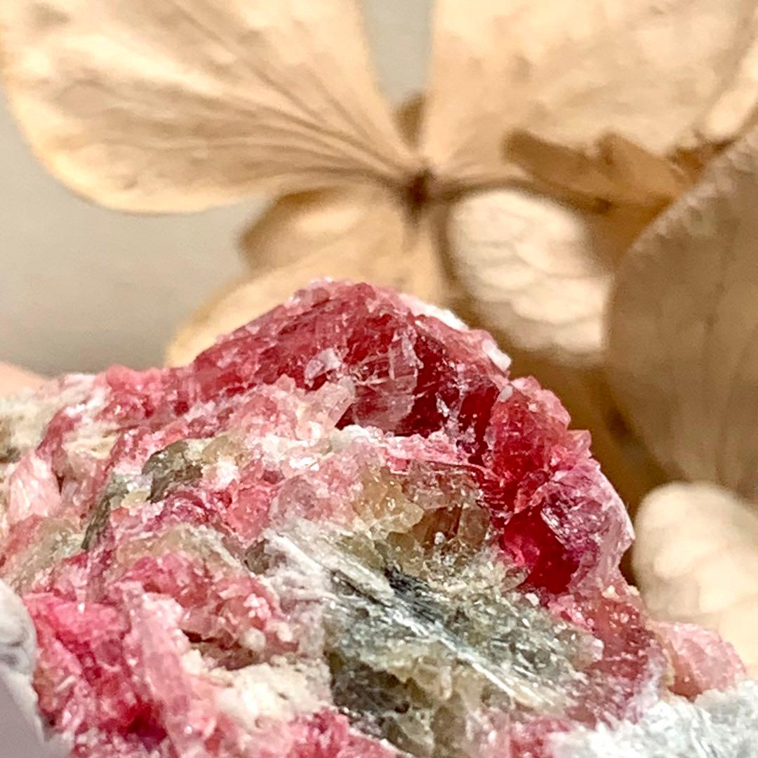 ウルトラレア！母岩上のマンガノクリノゾイサイト結晶/クリノチューライト？