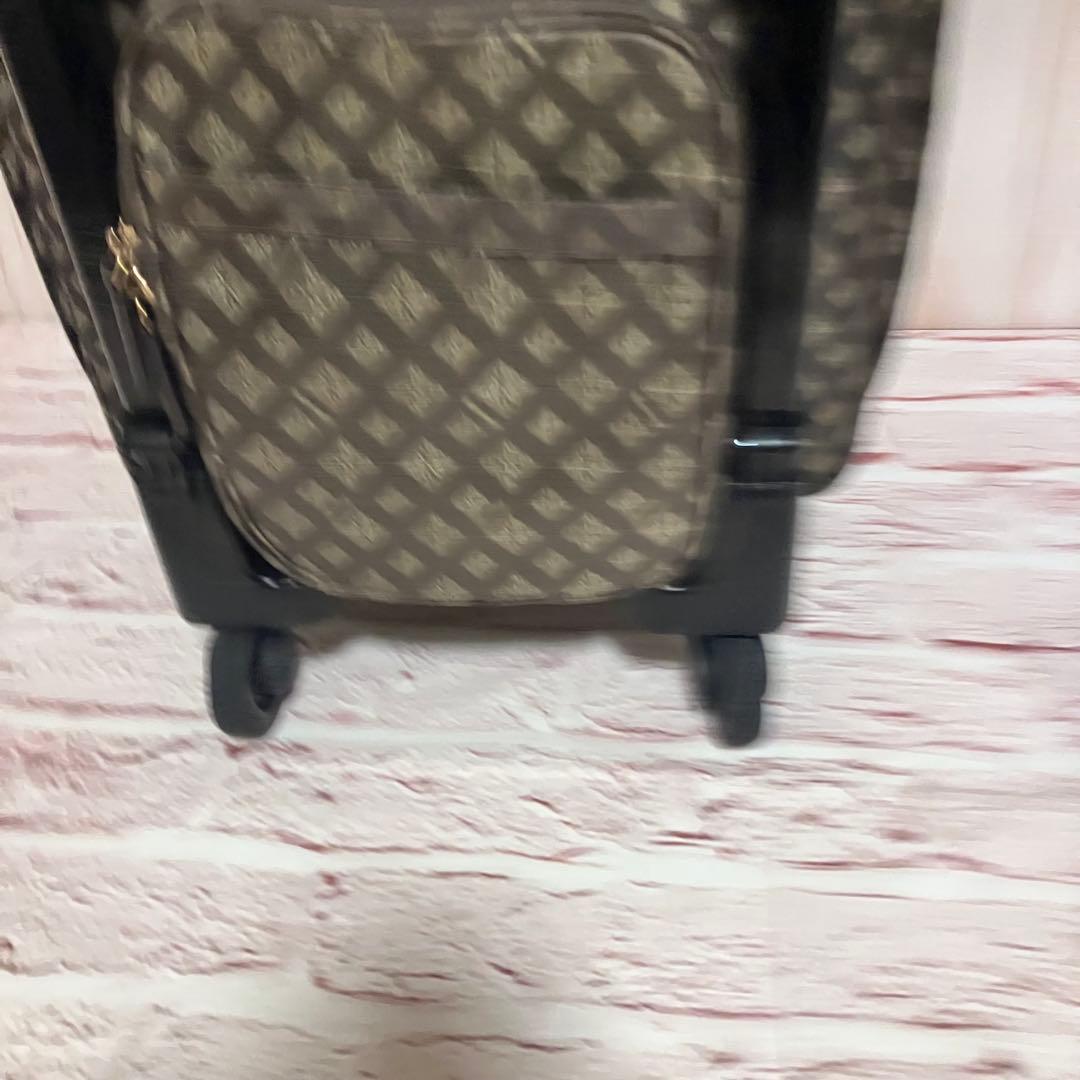 SWANY スワニー 総柄 モノグラム トラベル キャリーバッグ ブラウン