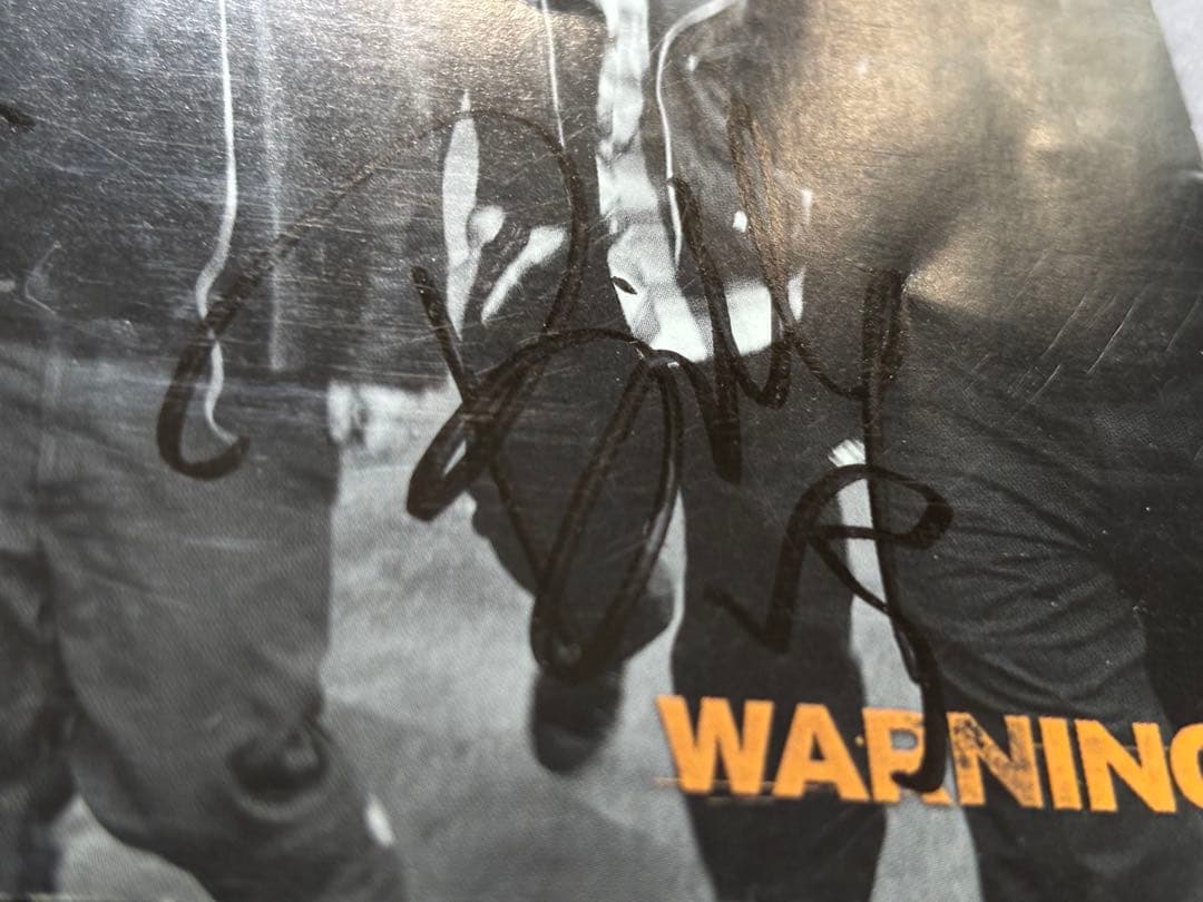 レアGREEN DAY 直筆サインCDWARNING グリーンデイパンクpunk