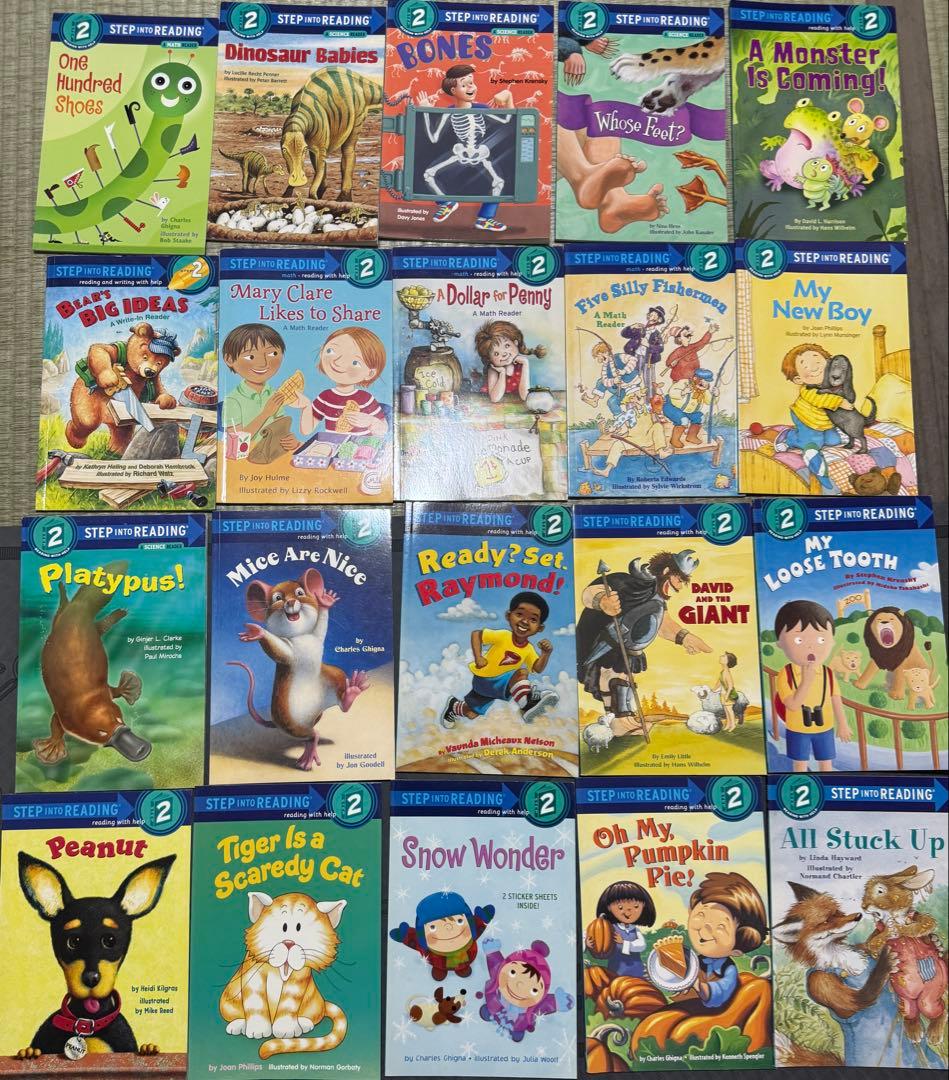 新品60冊2セットStep into Reading絵本レベル1と2英語 多読