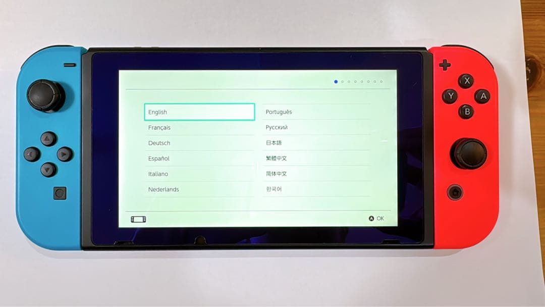 [美品]Nintendo Switch 本体 バッテリー強化版　SDカード付