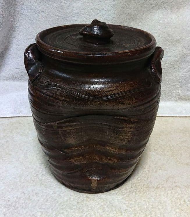 古備前水指 木箱付きA472