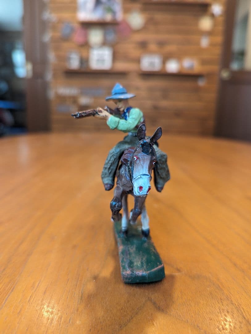 ドイツ　1940-50年代　ビンテージ　カウボーイ フィギュア