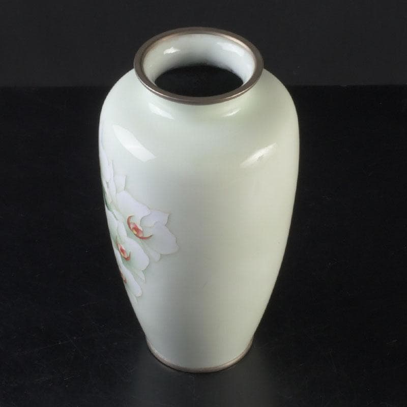 七宝焼　花文　花瓶　M　9797A