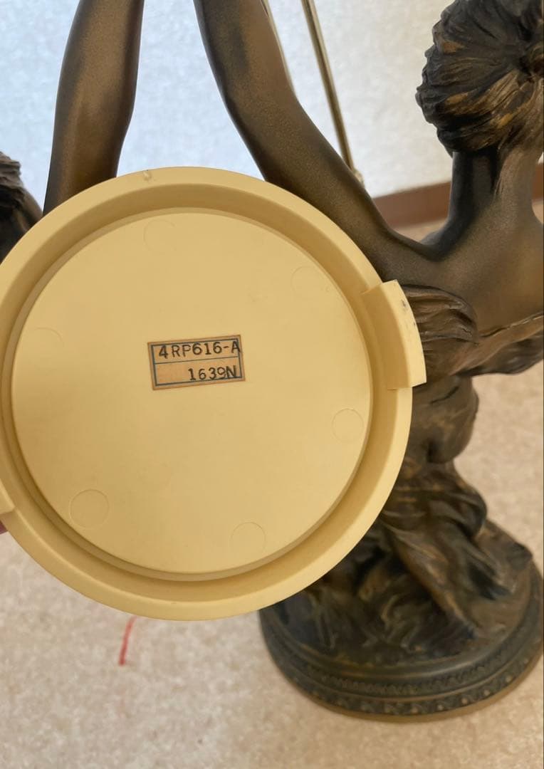 CITIZEN 時計 アンティーク 女性像 置き時計 振り子時計