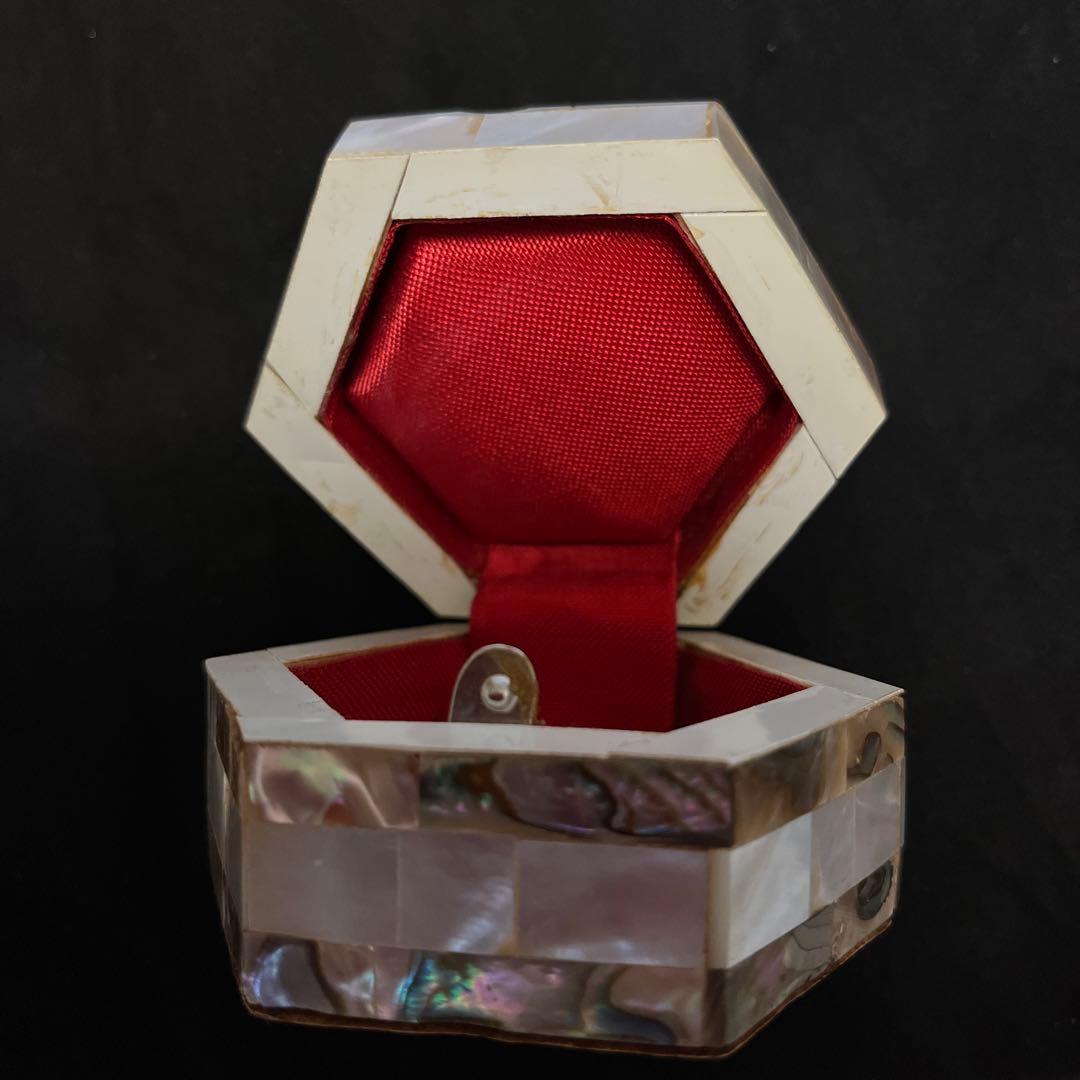 ベツレヘムパール　ジュエリーケース　真珠貝　平和　鳩ハト　ヴィクトリア　六芒星