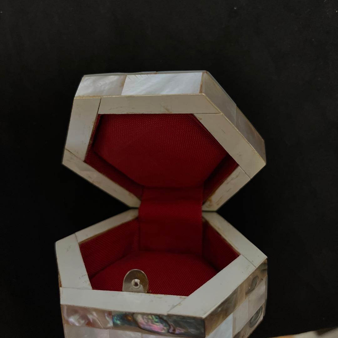 ベツレヘムパール　ジュエリーケース　真珠貝　平和　鳩ハト　ヴィクトリア　六芒星