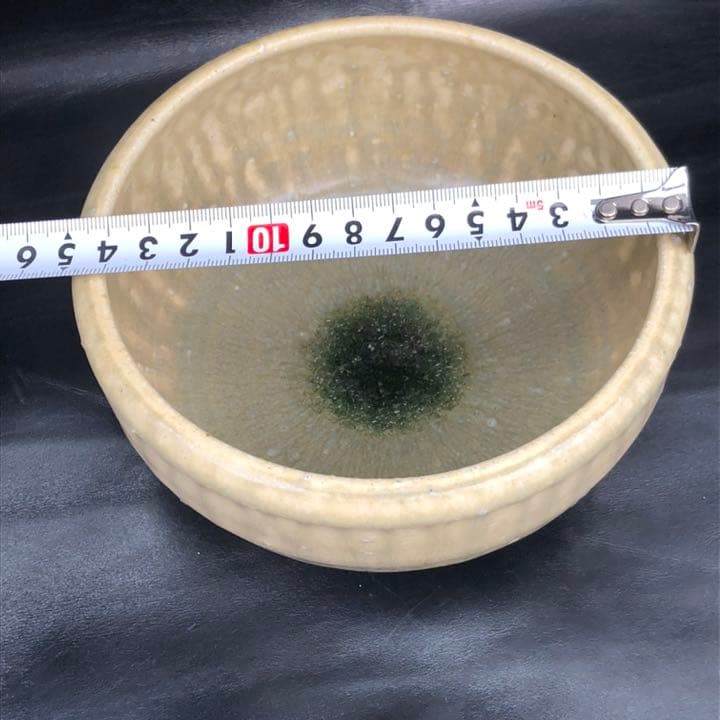 古美術品◼️釉薬の流れや溜まりがかなりステキな大きい深いお皿、大鉢、花瓶？花道具？