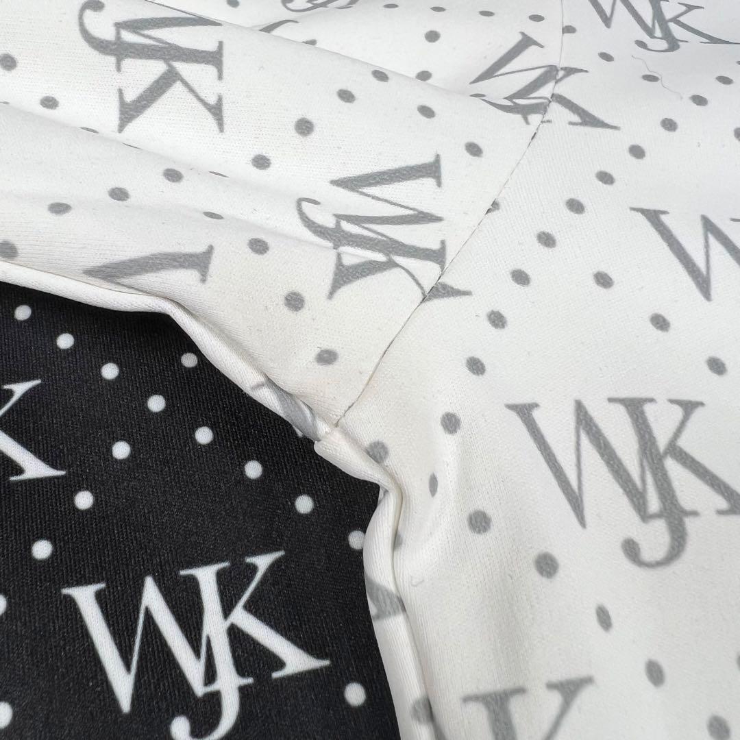 wjk wjkg ゴルフ カットソー モノグラム ハイネック モックネック