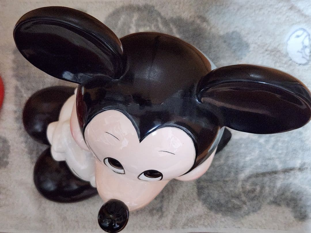 ディズニーランド ミッキー ミニー 陶器 置物 ヴィンテージ レア 当時物