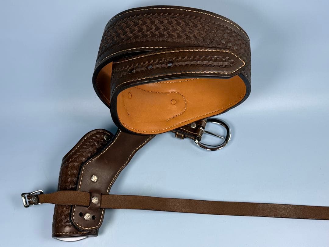 コルト山田製SAAファストドロー専用リグ（ダークブラウン）