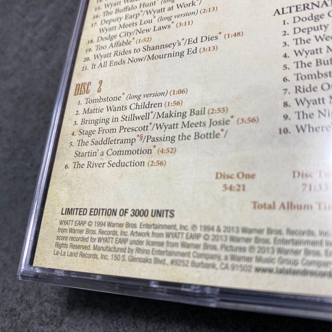 オリジナルサウンドトラックCD 「ワイアット・アープ」3枚組　3000枚限定廃盤