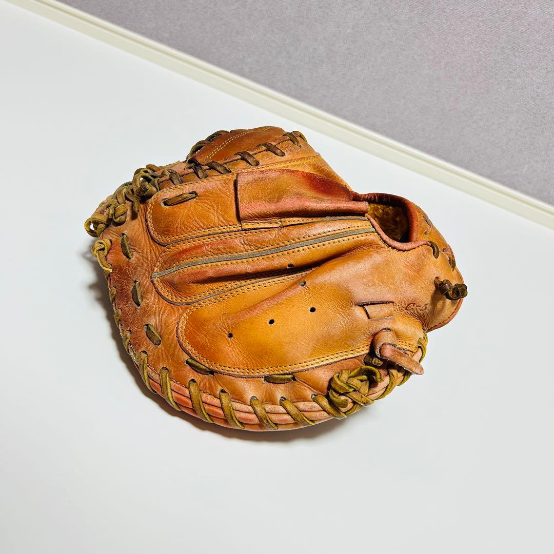 【型超良好】MizunoPro 硬式用 キャッチャーミット オレンジ