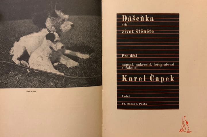 【稀覯本】カレル・チャペック著『ダーシェンカ』Dášeňka 1946年版