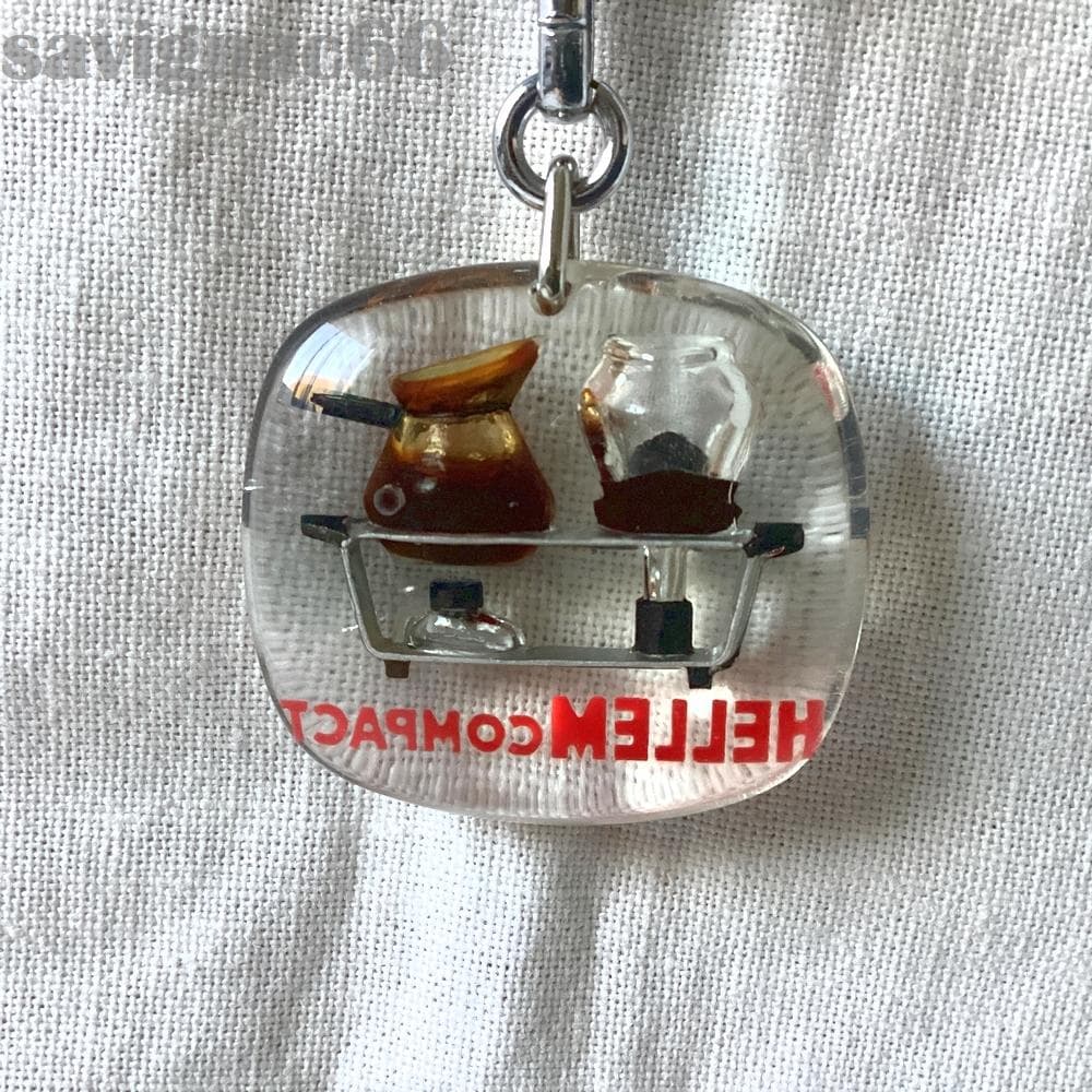 60s フレンチキーホルダー ブルボン HELLEM COMPACT コーヒー