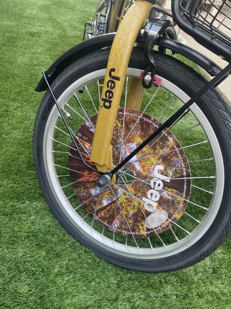 美品 【Jeep】JE-206G 20インチ折りたたみ自転車 CAMEL