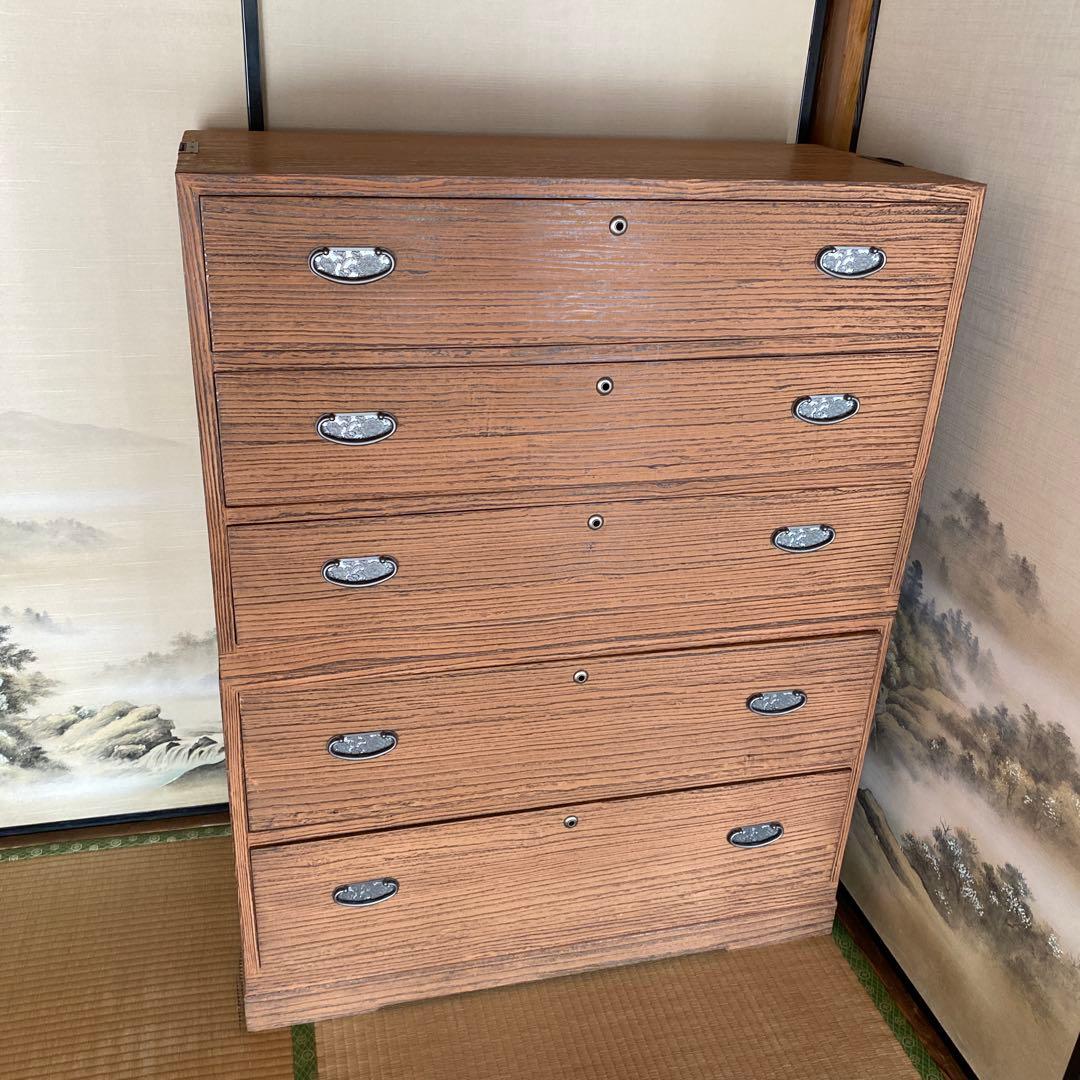 箪笥 婚礼箪笥 古道具 桐 収納家具 インテリア ①