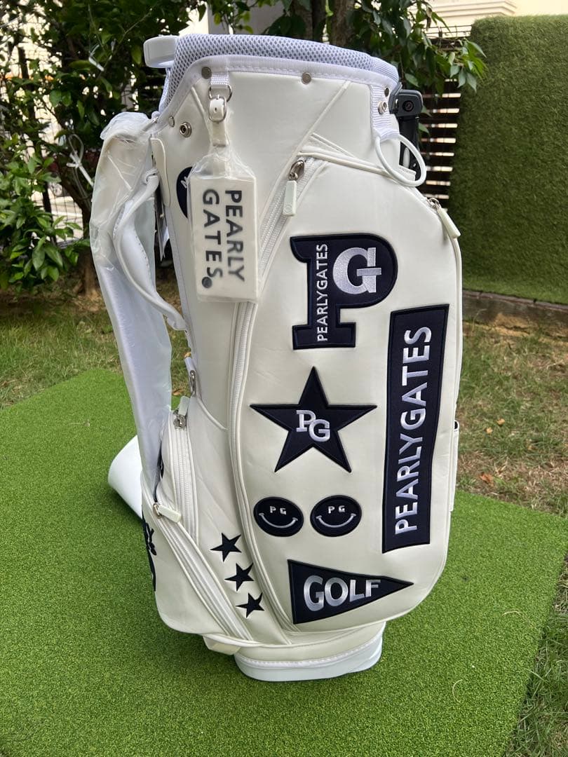 PEARLY GATES キャディバッグ ホワイト