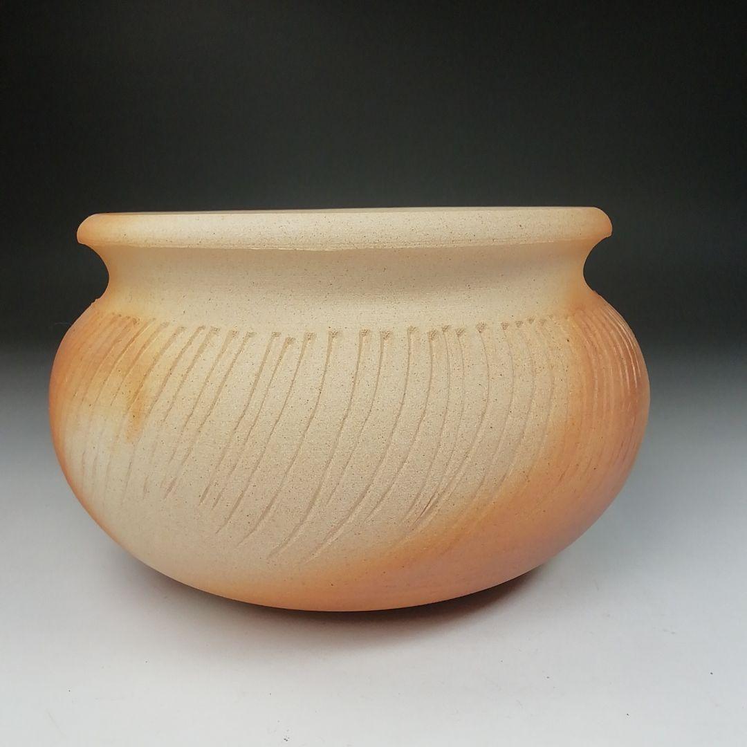 Ｔ４８１　建水　『ハンネラ　建水』『堀野証嗣』　共箱　茶道具