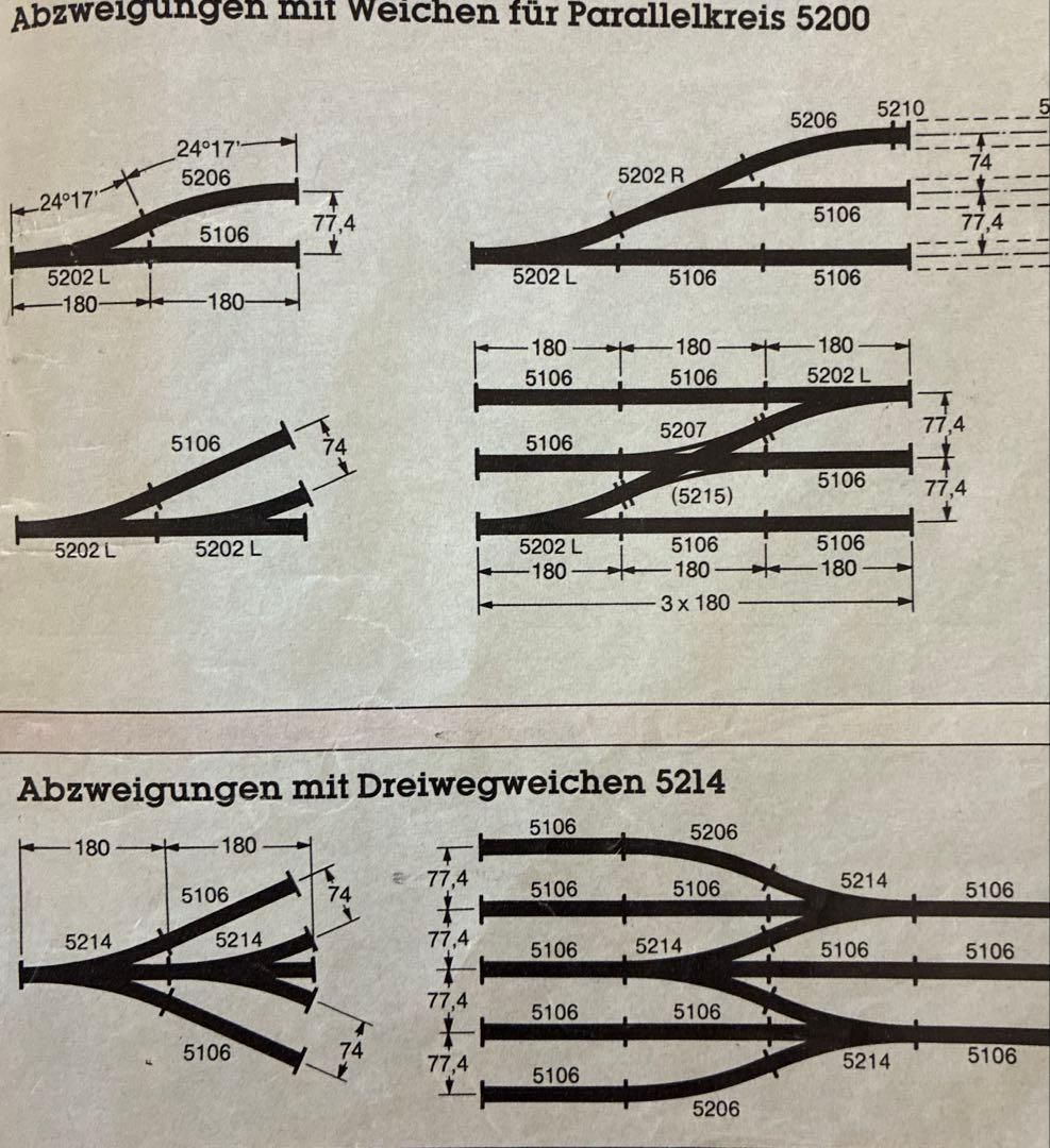 メルクリン 6620 トランス + ポイント両渡り可能引込線付複線オーバルセット