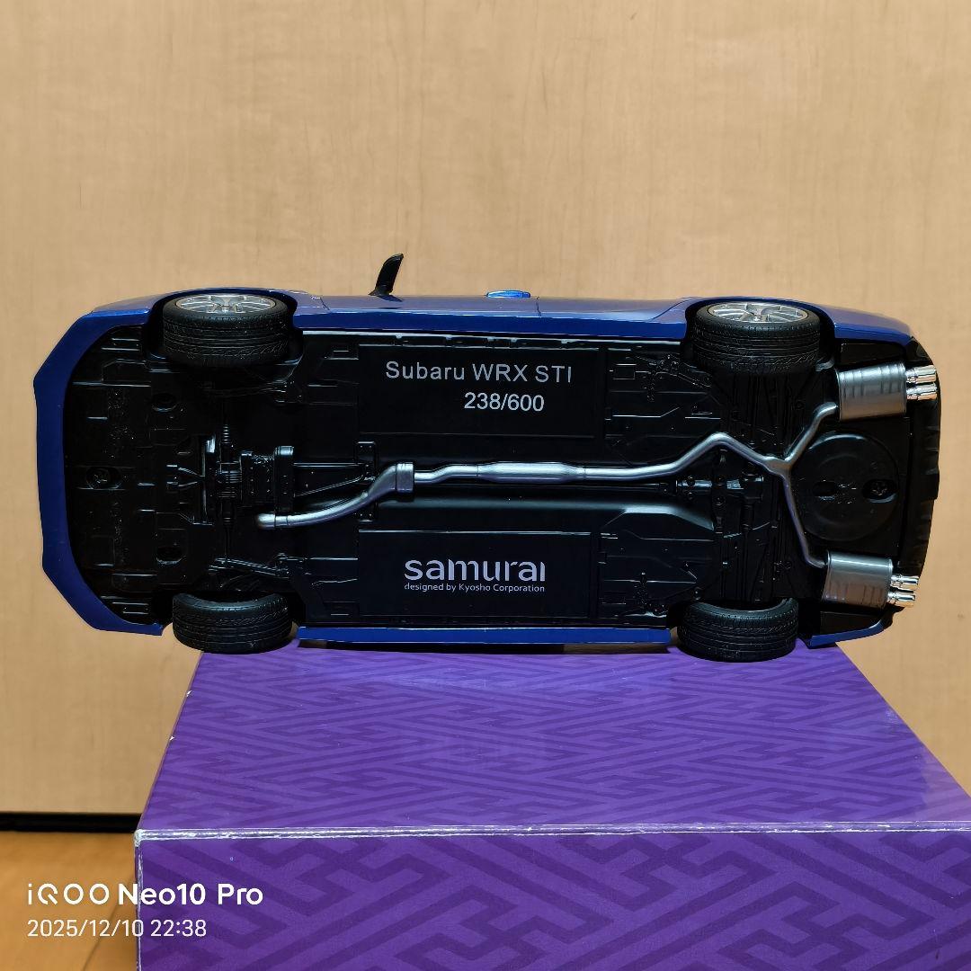 京商 サムライ 前期型 スバル WRX STI 1/18 WRブルー