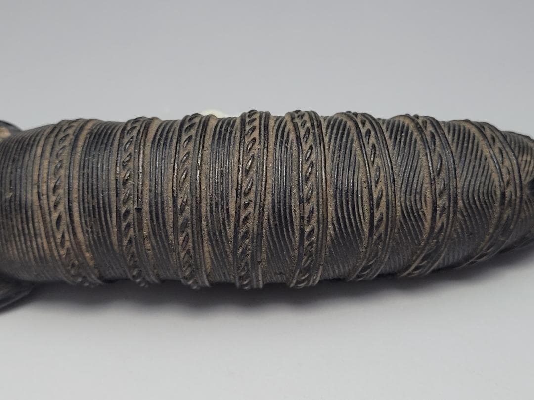 古銅造 えび型 置物 明清時代 幅約17.5㎝