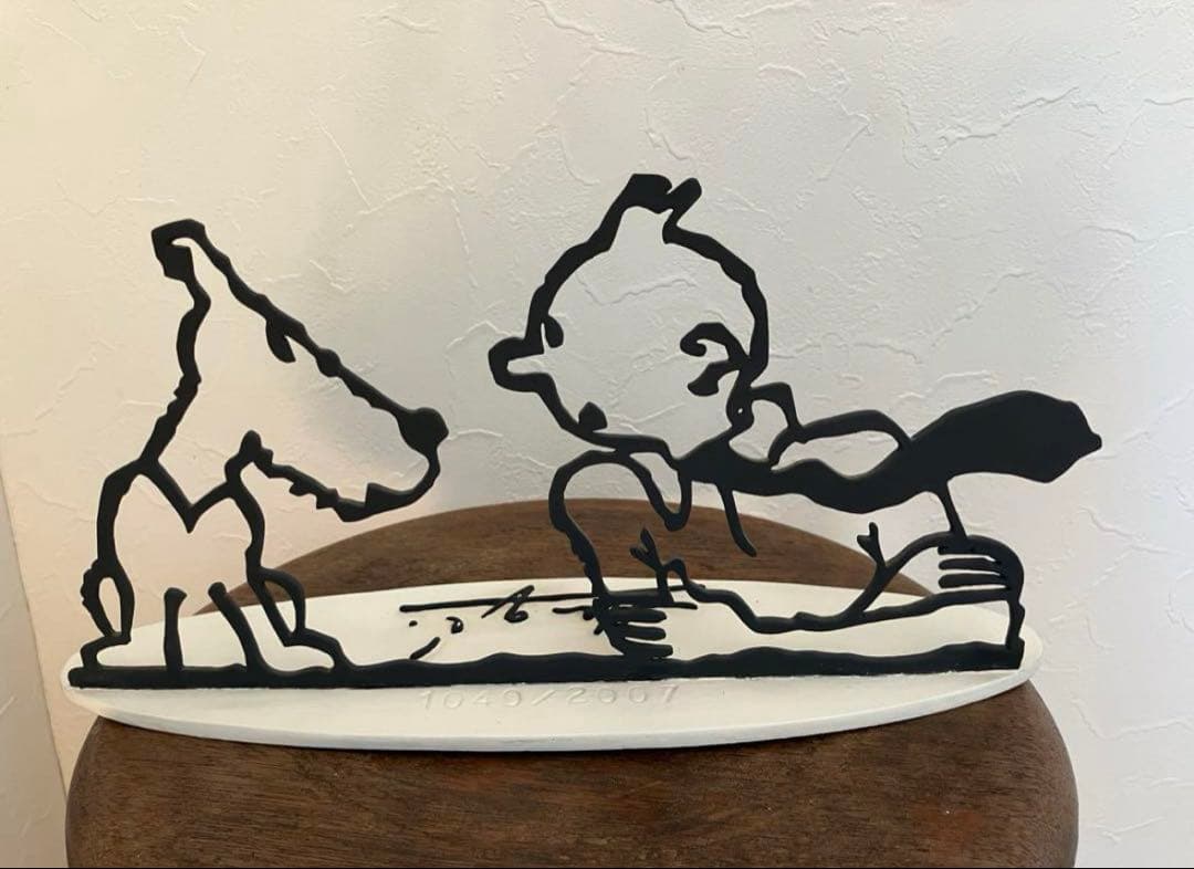 tintinの冒険　オブジェ　限定品　シリアルナンバー有り❗️タンタンの冒険