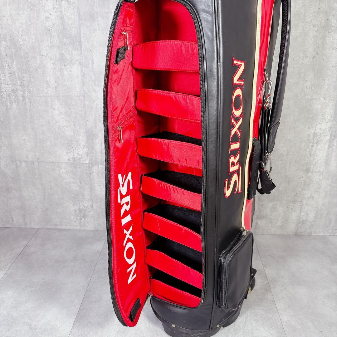 V857 激レア！スリクソン キャディバッグ ゴルフバッグ キャリー キャスター