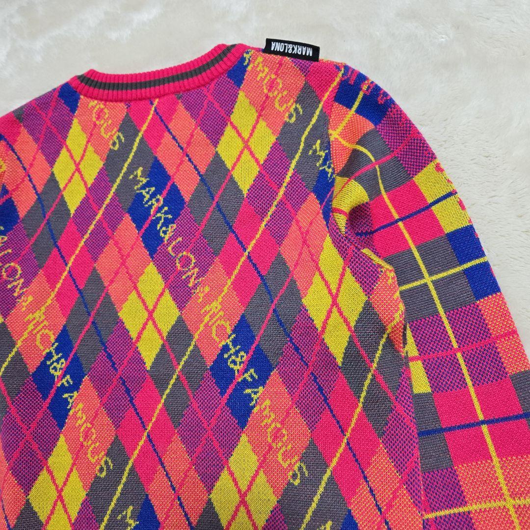 美品 マークアンドロナ アーガイル柄 セットアップ 日本製 近年モデル