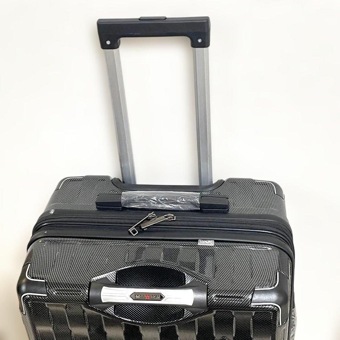 キャリーケース　24インチ　スーツケース　① ブラック　黒　四輪キャスター