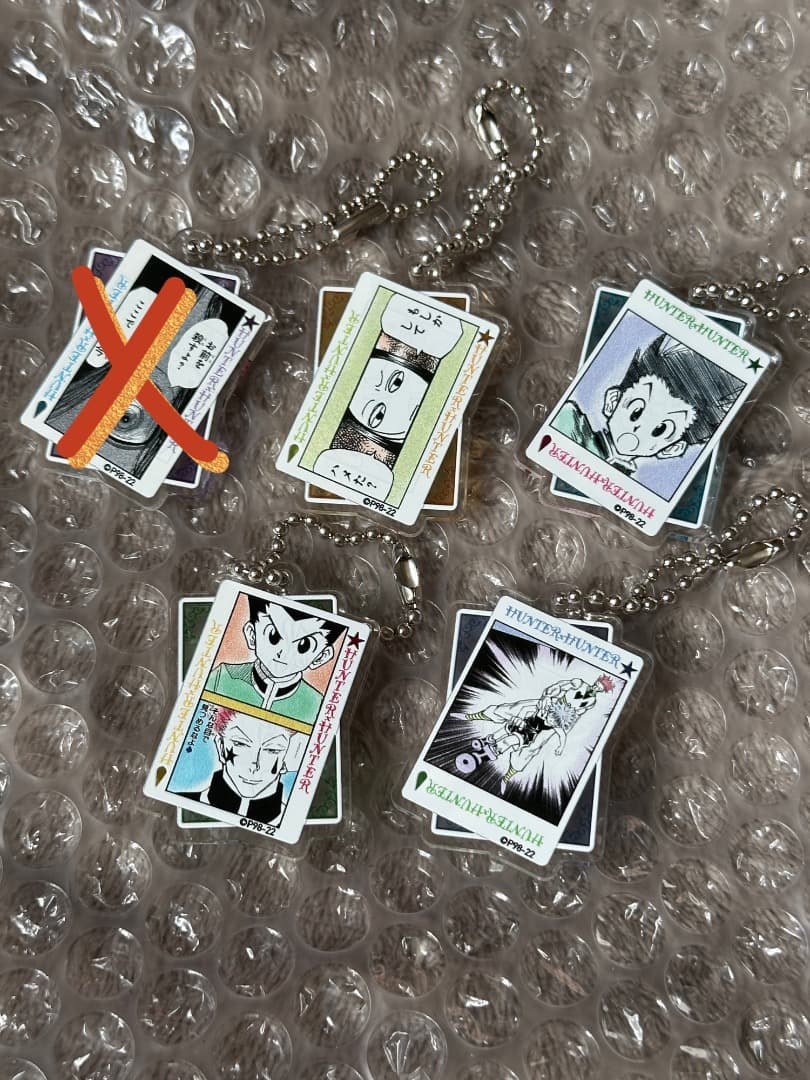 ハンターハンター　ヒソカのバンジーガム　チャーム　セット　伸縮自在の愛