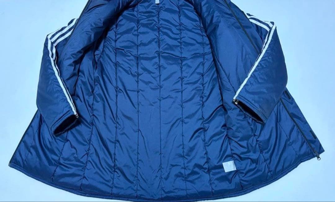 横浜F・マリノス／adidas 中綿 ハーフジャケット ベンチコート (O）