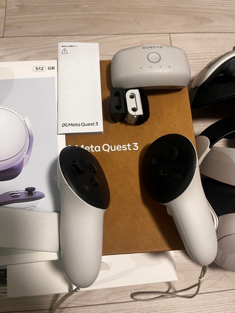  Quest 3 512GB(バッテリー、ヘッドストラップ付き)