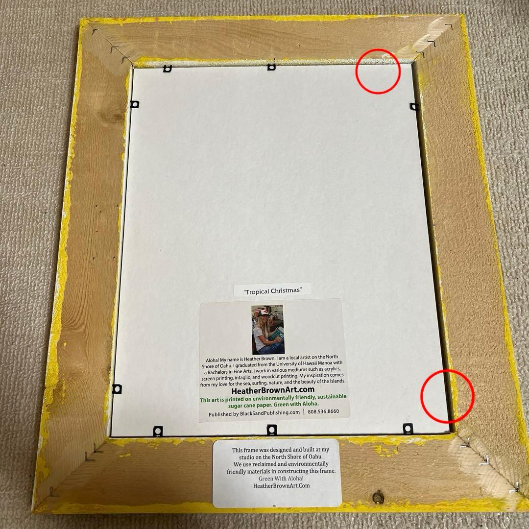 ヘザーブラウン　Heather Brown 正規額縁付　クリスマス　イラスト