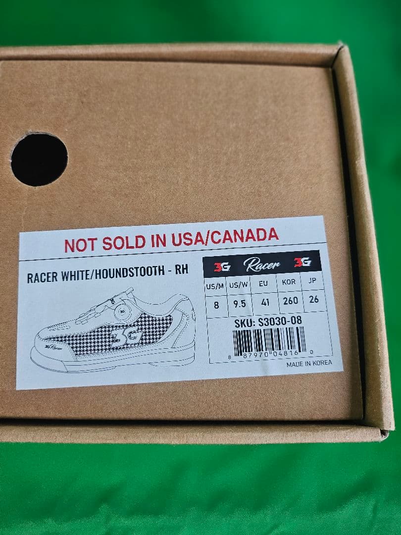 3G Racer ボウリングシューズ ホワイト/ブラック